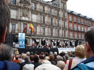 spanische Folklore auf der Plaza Mayor